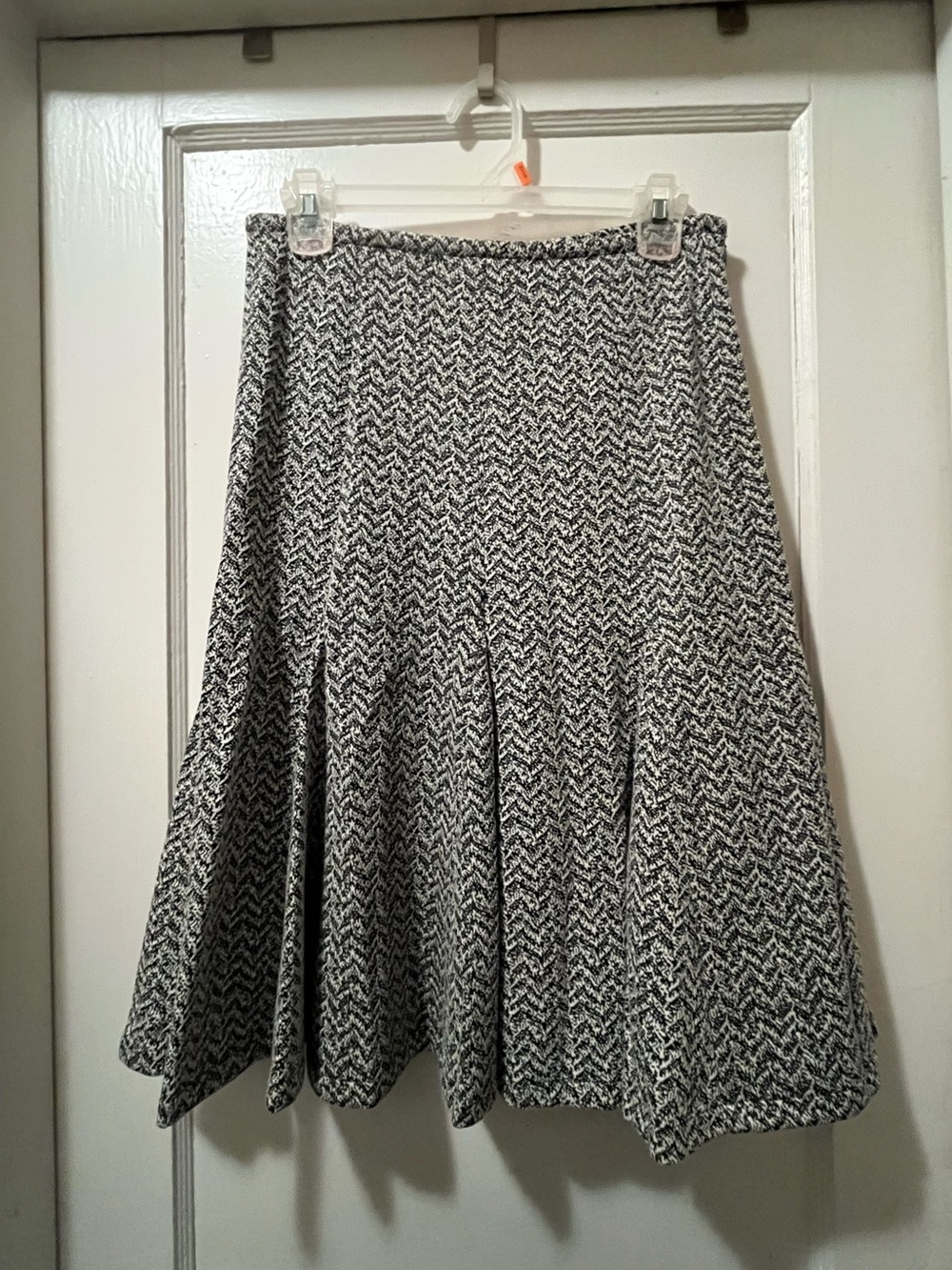 Vintage Carole Little Black and White Knit Skirt